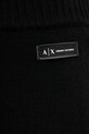 Armani Exchange spodnie z dodatkiem wełny czarny XW000769.AF13774