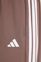 adidas Performance spodnie treningowe Train Essentials brązowy JY2168
