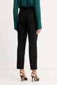 Odzież Weekend Max Mara spodnie z wełną CALDAIA 2525136152600 czarny