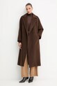 Weekend Max Mara spodnie wełniane JOSEF 2525336012600 zielony AW25
