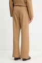 Odzież Weekend Max Mara spodnie z dodatkiem wełny SPONDA 2525786022600 zielony