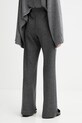 Odzież Weekend Max Mara spodnie z dodatkiem wełny ZELMA 2525786042600 szary