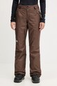 Παντελόνι σκι The North Face Sally Insulated ύφασμα καφέ NF0A7WYJ1OI1