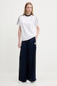 adidas Originals spodnie dresowe Adicolor Satin Wide Leg JD0881 granatowy AW25