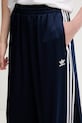 adidas Originals spodnie dresowe Adicolor Satin Wide Leg granatowy JD0881