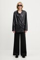 Παντελόνι φόρμας adidas Originals Essentials Wide Leg Fleece JX5251 μαύρο