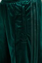 Velurové teplákové kalhoty adidas Originals Velvet Tp zelená JV7509
