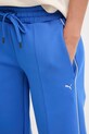 Памучен спортен панталон Puma син 632332