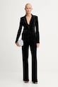 Брюки из велюра Patrizia Pepe 2P1709.J343 чёрный AW25