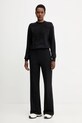 Ermanno Scervino spodnie D474P606LEM czarny AW25