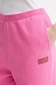 American Vintage spodnie dresowe bawełniane różowy PLI05B