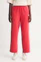 American Vintage spodnie dresowe bawełniane bawełna czerwony PLI05B
