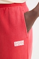 American Vintage spodnie dresowe bawełniane czerwony PLI05B