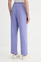 Odzież American Vintage spodnie dresowe bawełniane PLI05B fioletowy