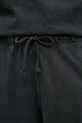 American Vintage spodnie dresowe bawełniane czarny AFO05B