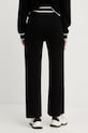 Odzież Liu Jo spodnie z domieszką jedwabiu TF5252.MS59L czarny