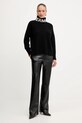 Ermanno Scervino pantaloni 57TP037E5B negru AW25