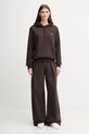 Lacoste spodnie dresowe bawełniane XF5248 brązowy AW25