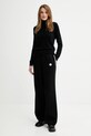 Kenzo spodnie z dodatkiem wełny FF62PA6003LF czarny AW25