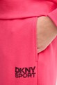 Dkny spodnie dresowe bawełniane różowy DP5P3650