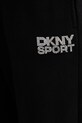 Dkny spodnie dresowe bawełniane czarny DP5P3650