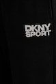 Dkny spodnie dresowe bawełniane czarny DP5P3650