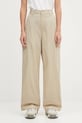 Carhartt WIP cotton trousers W' Kingston straight beige I035580.G1GD