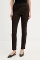 Guess spodnie CRETA tkanina brązowy W5BB18.W2362