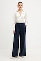 Hlače Guess ZANITA W5BB13.W2422 mornarsko modra AW25
