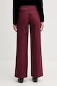 Odzież Sisley spodnie 4AI6LE03G bordowy