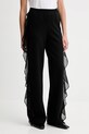 Twinset spodnie z elastanem czarny 252LI2NCC