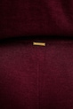 Twinset spodnie z dodatkiem wełny 252LL3FBB bordowy