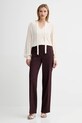 Брюки с добавлением шерсти Twinset 252TT2127 фиолетовой AW25