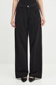 Хлопковые спортивные штаны MM6 Maison Margiela хлопок чёрный S52KA0548.M25014.900