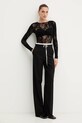 Marella spodnie Emme by Marella 2525136032200 czarny AW25