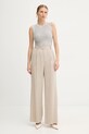 Marella spodnie z dodatkiem wełny Emme by Marella 2525136102200 beżowy AW25