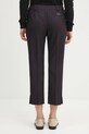 Oblečenie Vlnené nohavice Kenzo Weave Cropped FF62PA0939ID tmavomodrá