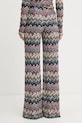 Odzież Missoni spodnie z wełną DS25WI0Q.BR012F fioletowy