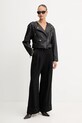 BOSS spodnie wełniane 50550804 czarny AW25