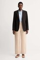 Calvin Klein spodnie LV044D664G beżowy AW25