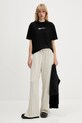 Karl Lagerfeld Jeans pantaloni de trening din bumbac A4W10080 bej AW25