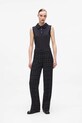Karl Lagerfeld spodnie prosty czarny A4W10109
