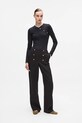 Karl Lagerfeld pantaloni drept negru A4W10110