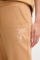 Dkny spodnie dresowe brązowy DP5P3758