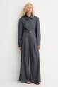 Hlače s primesjo volne ISABELLE BLANCHE IS25FW.P036.T002 siva AW25