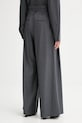 Oblečenie Nohavice s prímesou vlny ISABELLE BLANCHE IS25FW.P036.T002 sivá