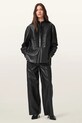 AllSaints pantaloni de piele ASH piele naturală negru W028TD
