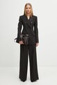 Sportmax spodnie wełniane VELA brązowy 2522136021600