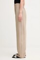 Sportmax spodnie z dodatkiem wełny SALVO 2522136071600 beżowy AW25