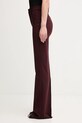Sportmax spodnie z dodatkiem wełny FEBE 2522136082600 bordowy AW25